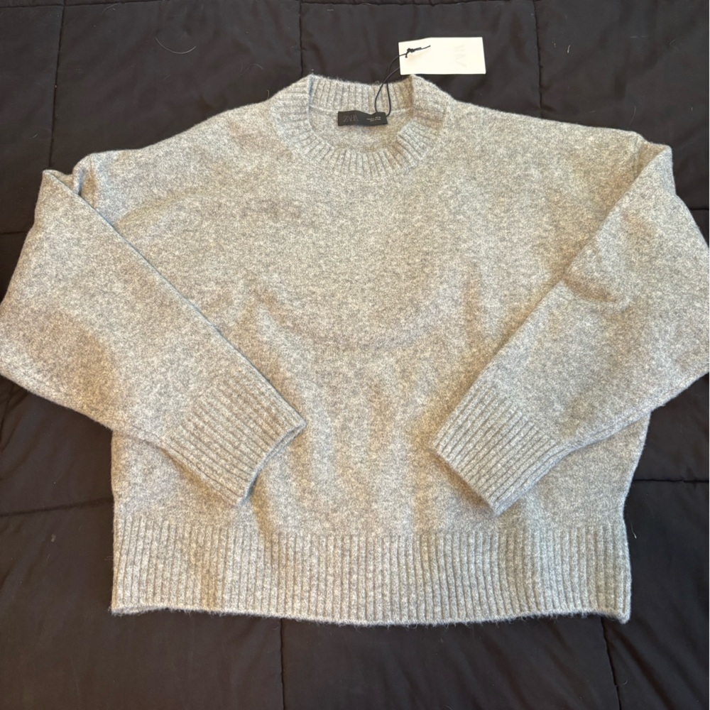Zara Grey Wool Sweater